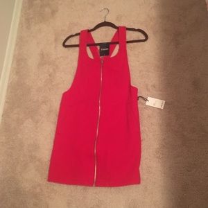 50% OFF FOR BLACK FRIDAY!! Red Overall Dress